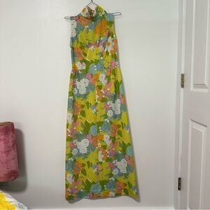Vintage Floral Maxi Dress